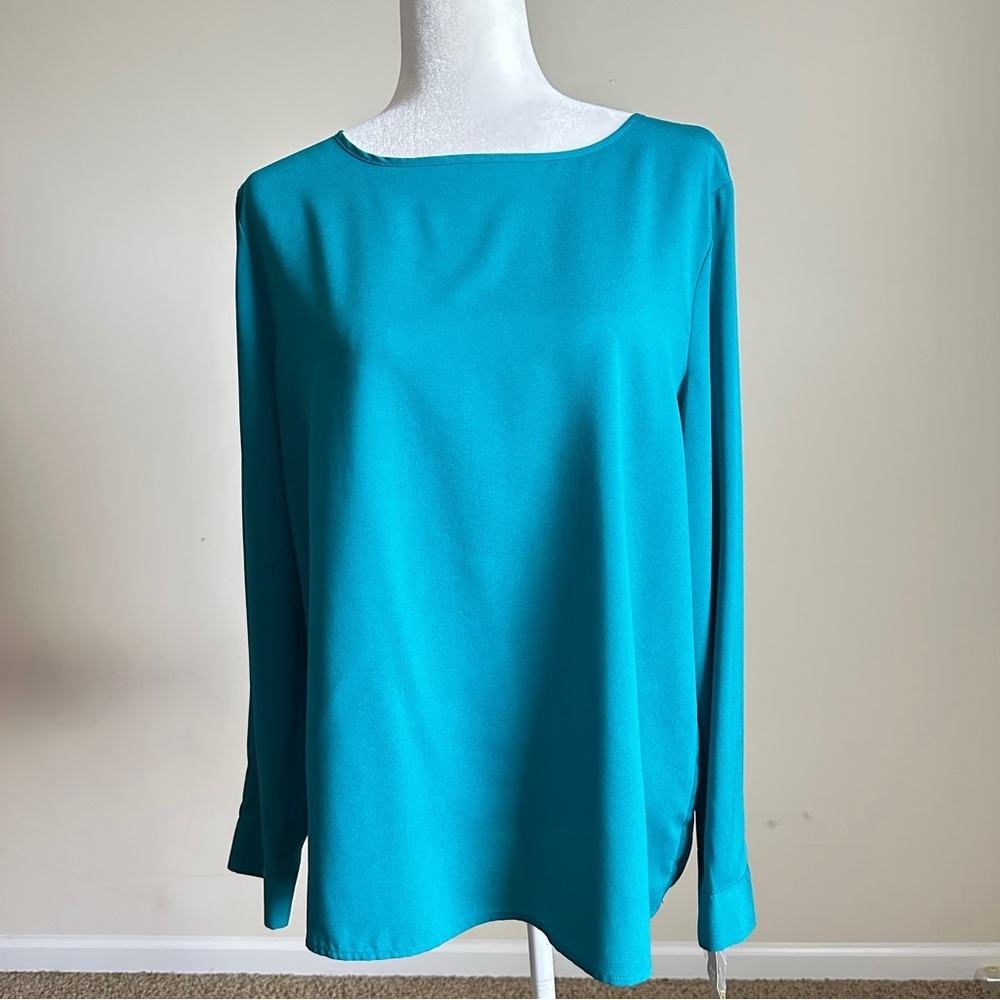 Preston & York Teal Blouse – Size L